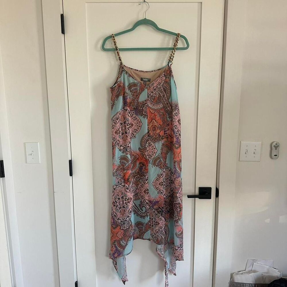 Neiman Marcus Women's Multi-Colored Tank Top Dress